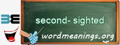 WordMeaning blackboard for second-sighted